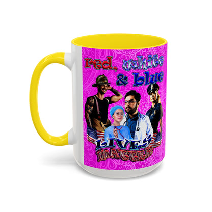 rw&b lives matter - Accent Mug (pink swirl)