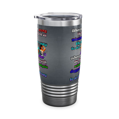 doggystyle - Ringneck Tumbler, 20oz (grey-light grey)