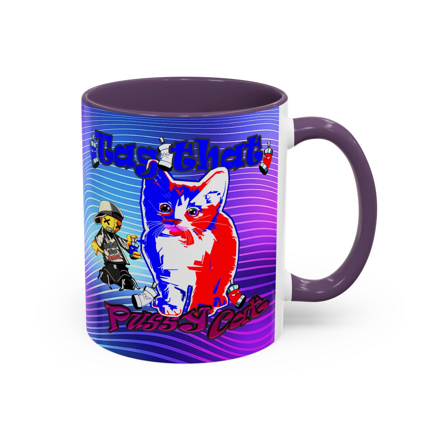 tag that - Accent Mug (purple wave)