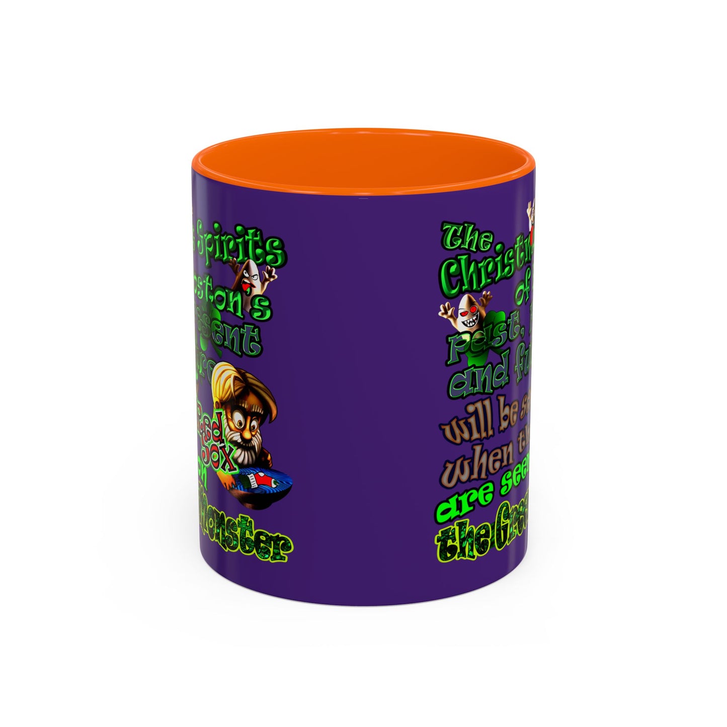christmas spirits of boston - Accent Mug (purple)