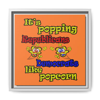 popping like popcorn - framed canvas art (crusta)