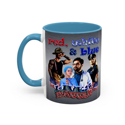 rw&b lives matter - Accent Mug (brushed nickel)