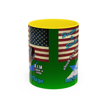 shoot for the stars - Accent Mug (logo green)