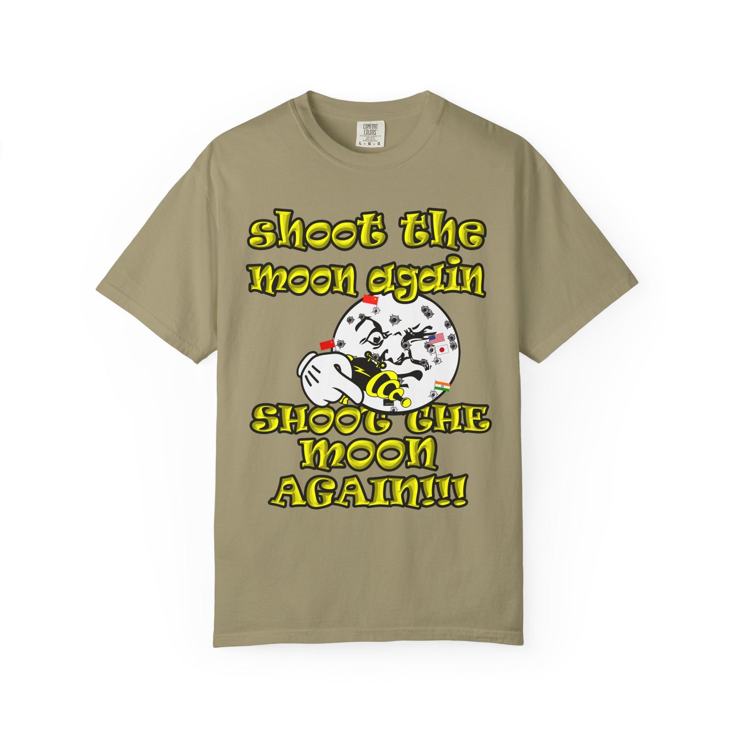 shoot the moon again - Unisex Garment-Dyed T-shirt