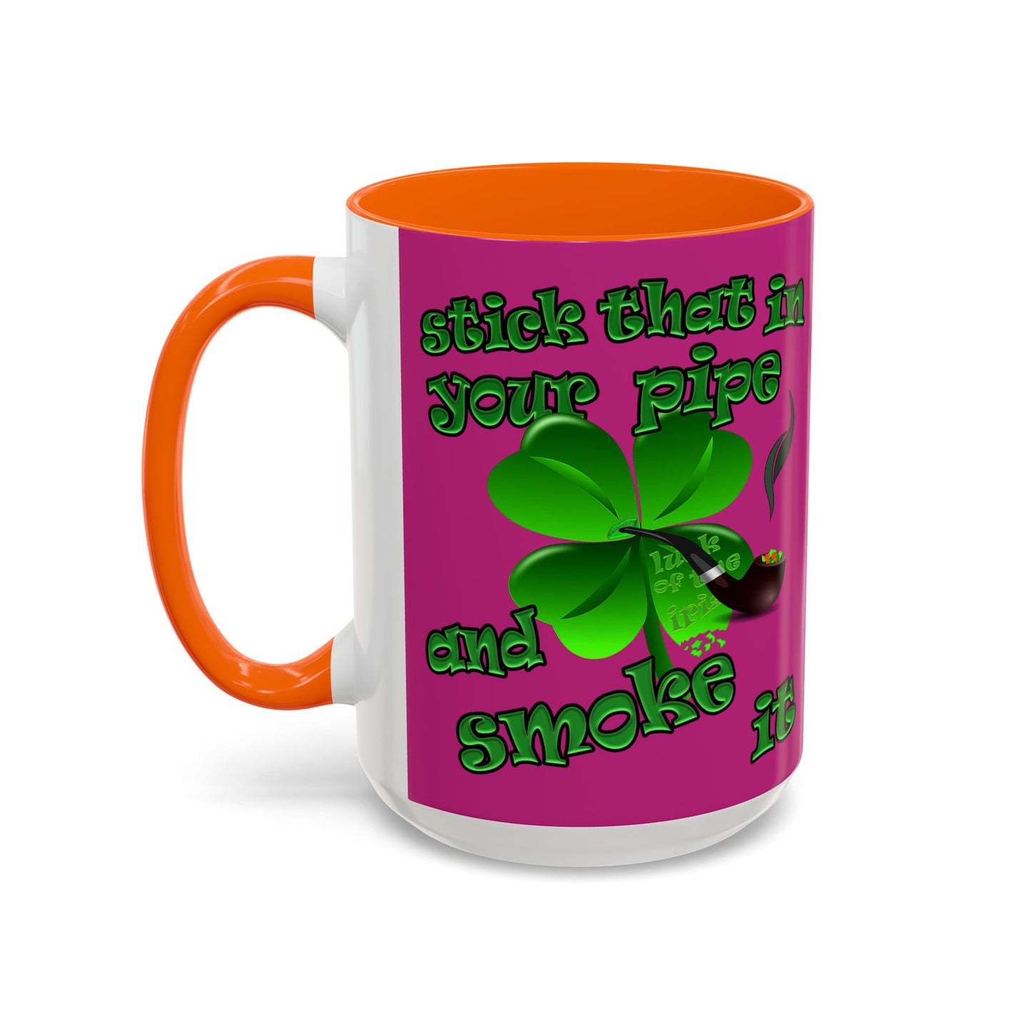 celtics logo - Accent Mug (pink)
