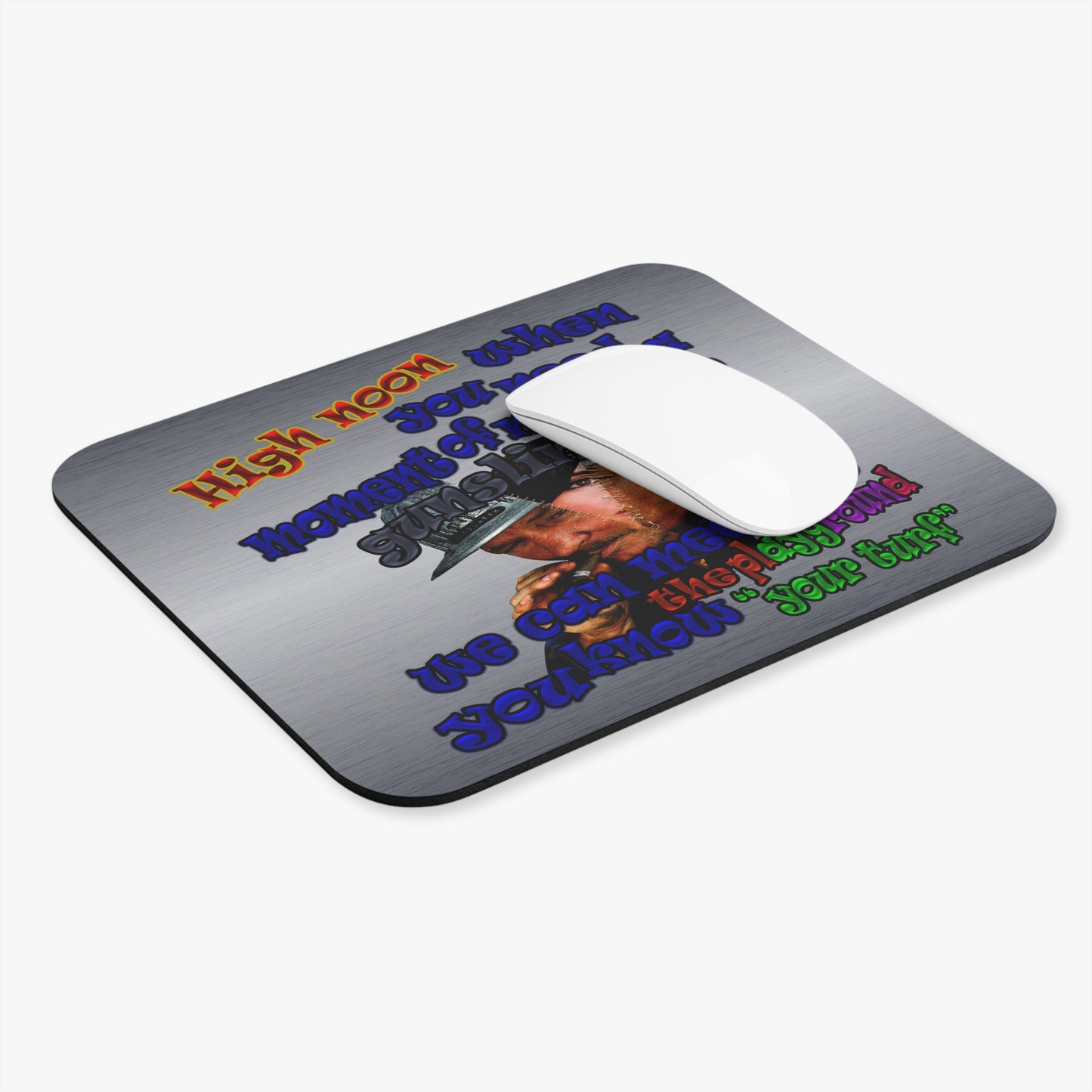 high noon - Mouse Pad (Rectangle) (brushed nickel)