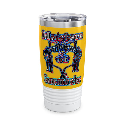 em cee squared - Ringneck Tumbler, 20oz (yellow)