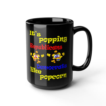 popping like popcorn - Black Mug (black)