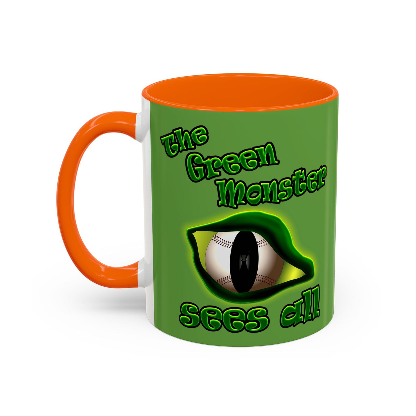 green monster - Accent Mug (green)