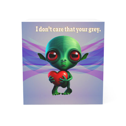 I don't care that your grey - note cube (light blue-pink wave)