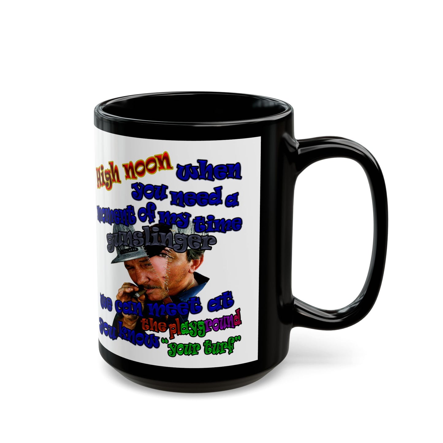high noon - Black Mug (white)