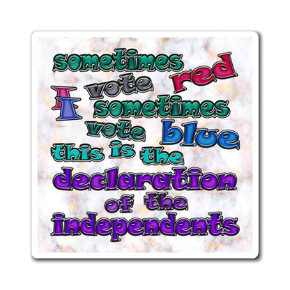 declaration of the independents - Magnets - (white marble)