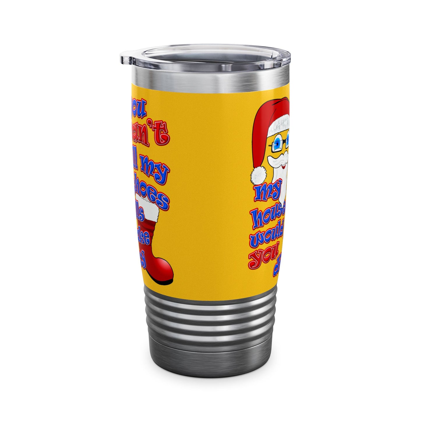 santa's shoes - Ringneck Tumbler, 20oz (yellow)