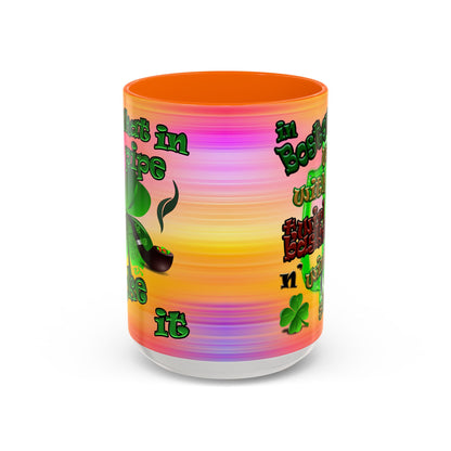 celtics logo - Accent Mug (color blur)
