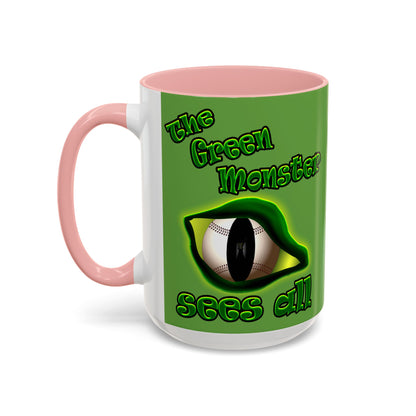 green monster - Accent Mug (green)