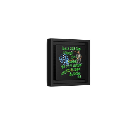 og - framed canvas art (black)