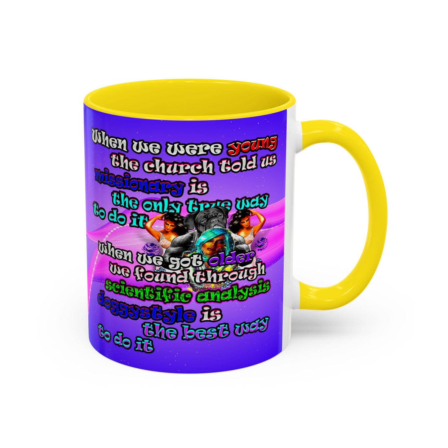 doggystyle - Accent Mug (purple-pink wave)