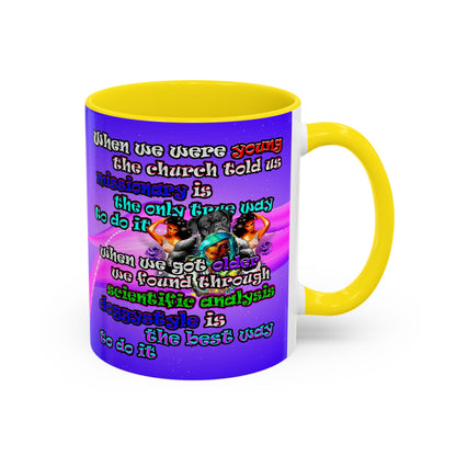 doggystyle - Accent Mug (purple-pink wave)