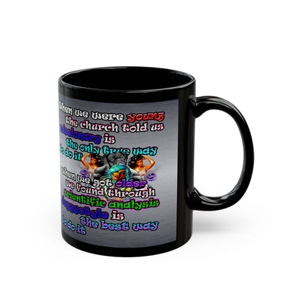 doggystyle - Black Mug (brushed nickel)