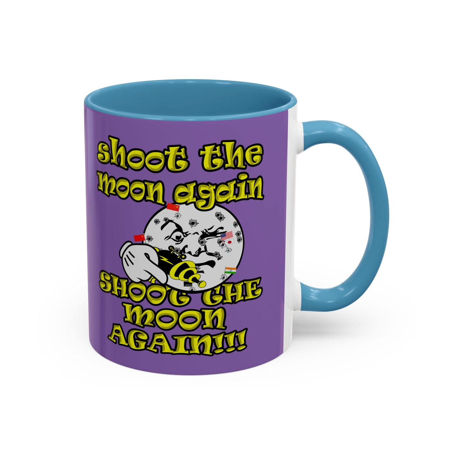 shoot the moon again - Accent Mug (light purple)