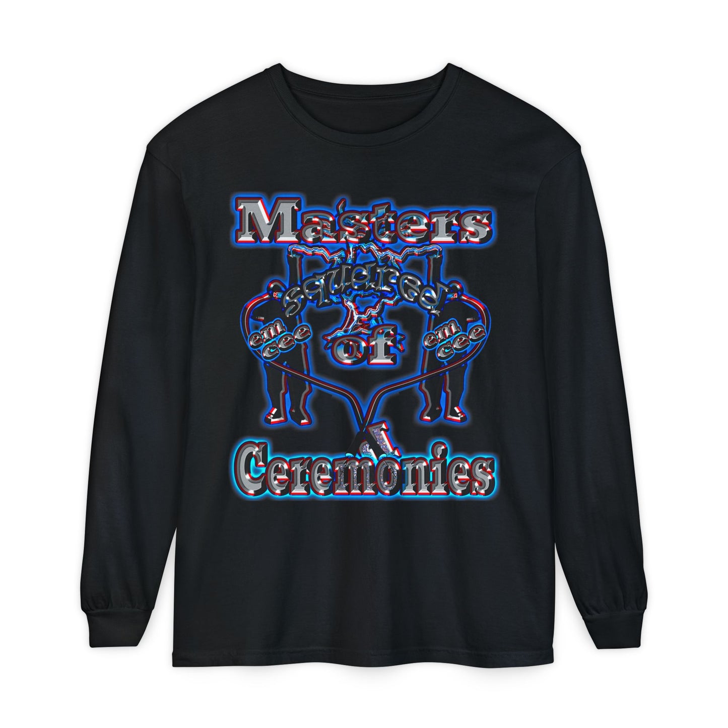 em cee squared - Unisex Garment-dyed Long Sleeve T-Shirt