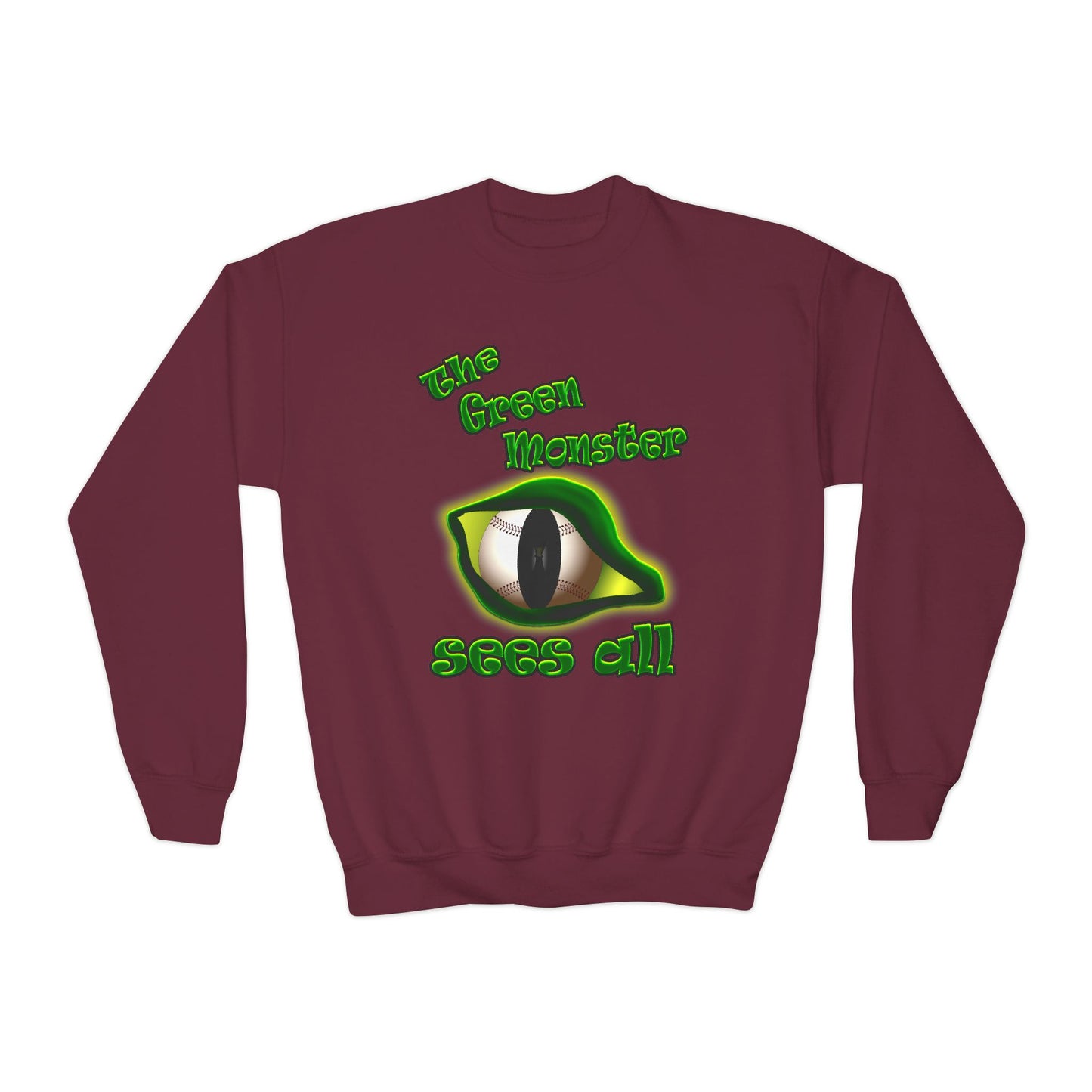 green monster - Youth Crewneck Sweatshirt