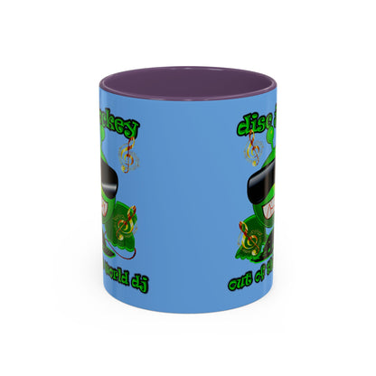 disc jockey - Accent Mug (light blue)