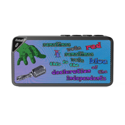 declaration of the independents - Jabba Bluetooth Speaker (light blue-purple wave)
