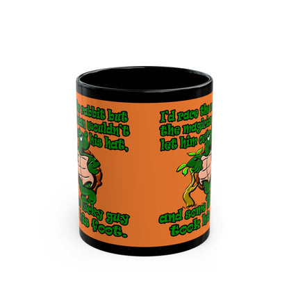 turtle race - Black Mug (crusta)