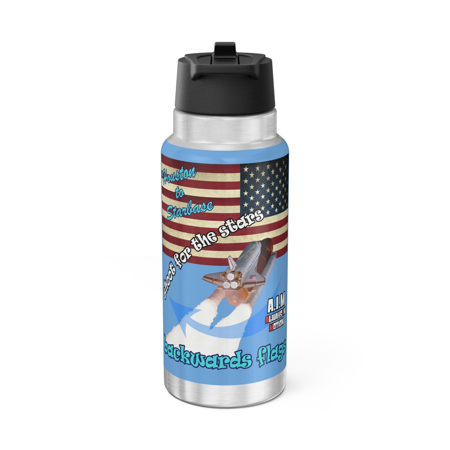 shoot for the stars - Gator Tumbler, 32oz (light blue)