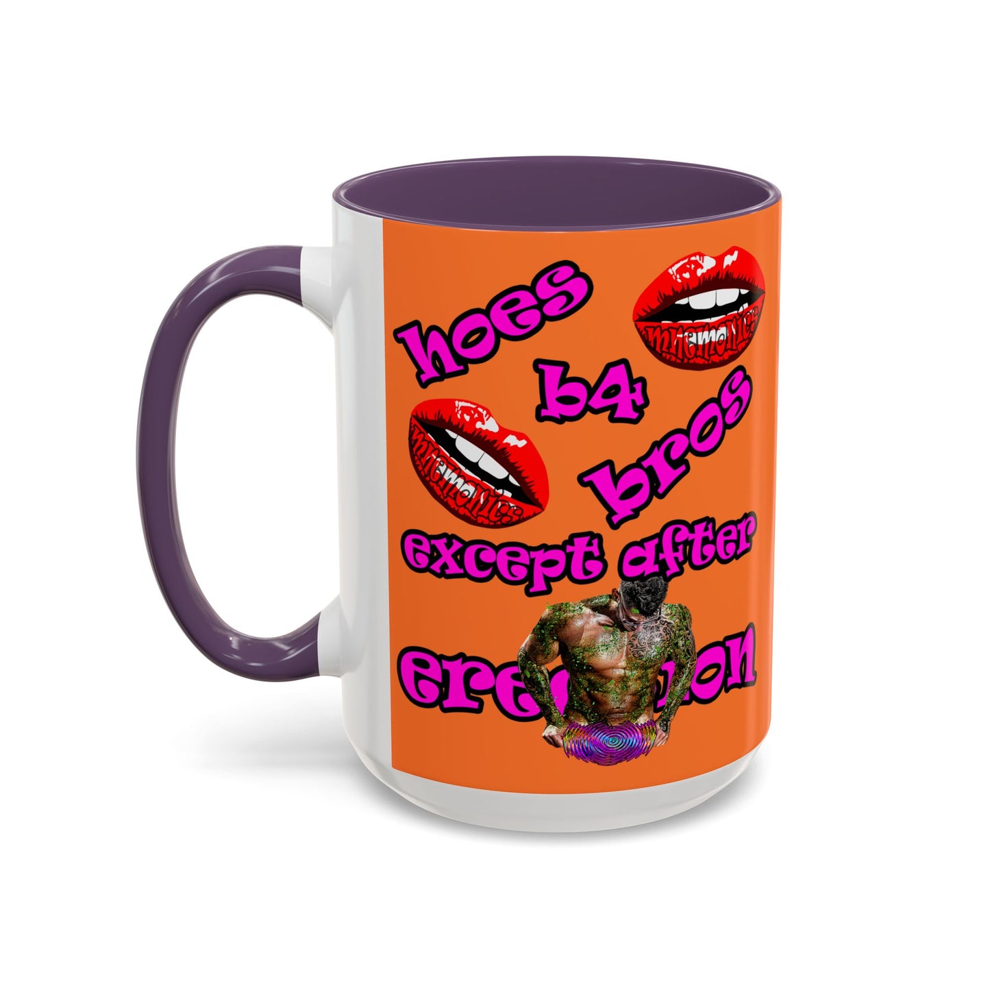 hoes b4 bros - Accent Mug (crusta)