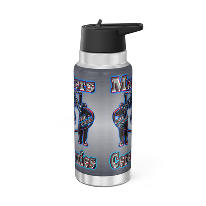 em cee squared - Gator Tumbler, 32oz (brushed nickel)
