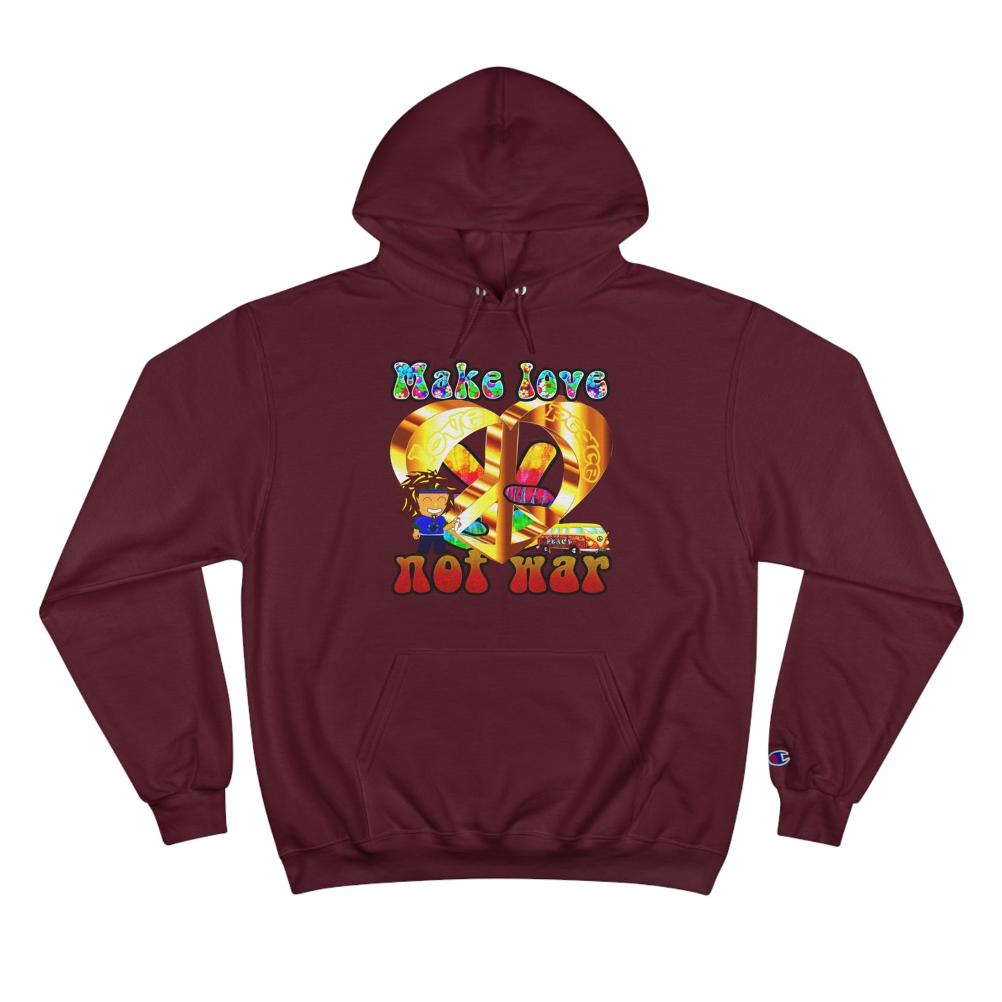 love peace - Champion Hoodie