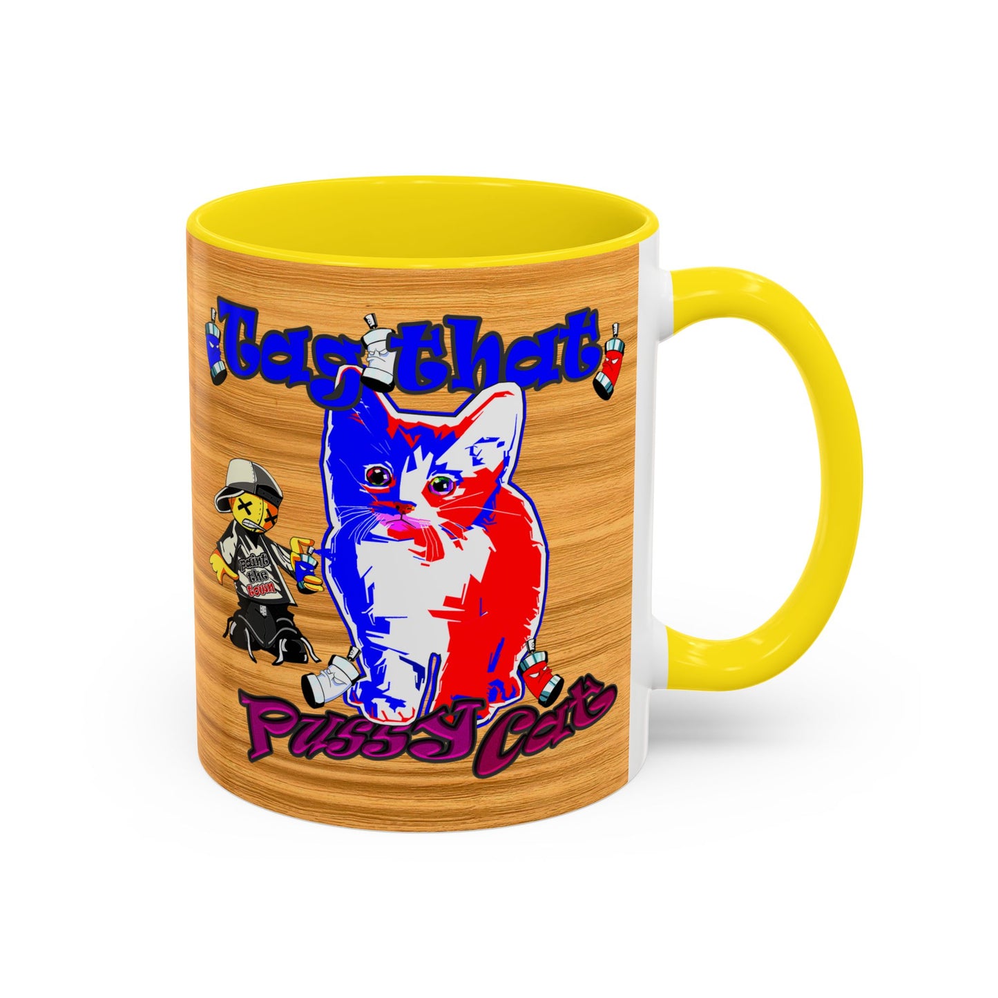 tag that - Accent Mug (butterscotch wood finish)
