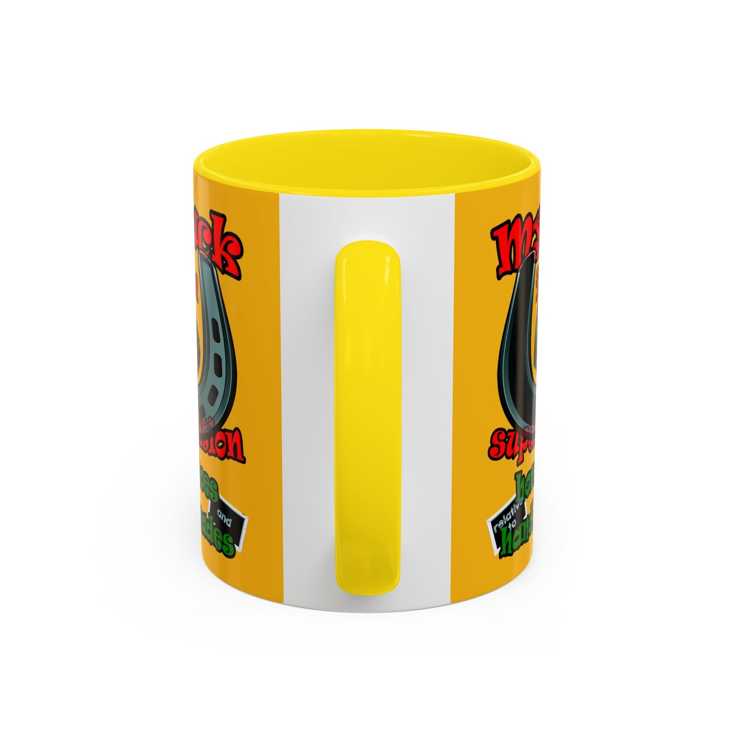 my luck - Accent Mug (yellow)