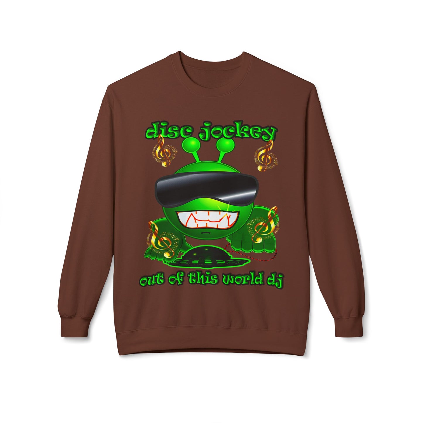 disc jockey - Unisex Midweight Softstyle Fleece Crewneck Sweatshirt