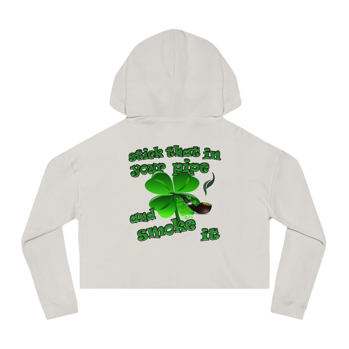 celtics logo - Women’s Cropped Hooded Sweatshirt