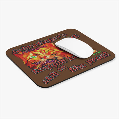 schrodinger's cat - Mouse Pad (Rectangle) (brown)