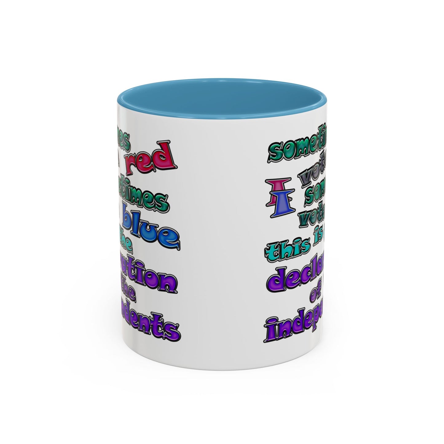declaration of the independents - Accent Mug (white)