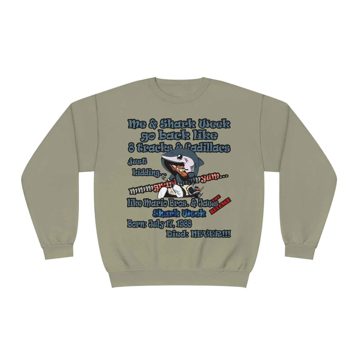 shark week - Unisex NuBlend® Crewneck Sweatshirt