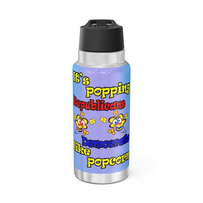 popping like popcorn - Gator Tumbler, 32oz  (light blue-purple wave)