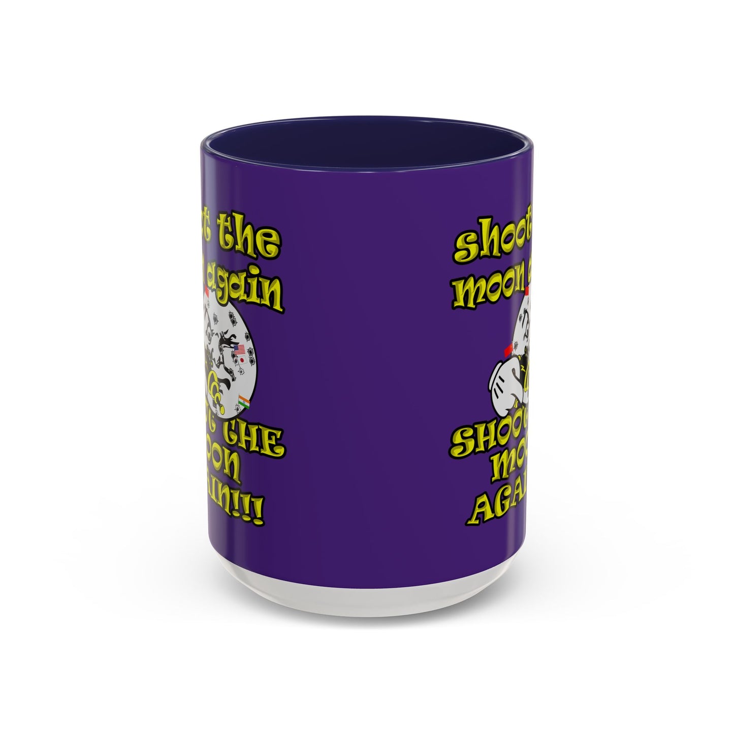 shoot the moon again - Accent Mug (purple)