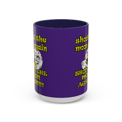 shoot the moon again - Accent Mug (purple)