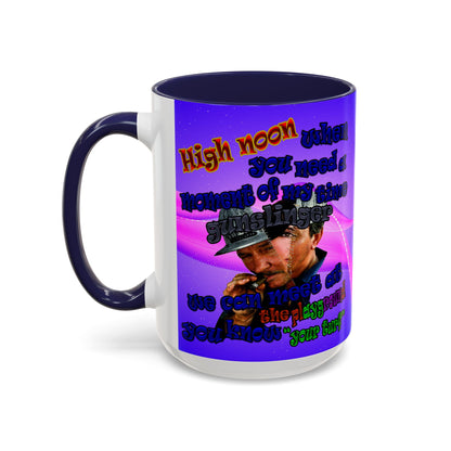 high noon - Accent Mug (purple-pink wave)