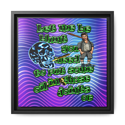 og - framed canvas art (purple wave)