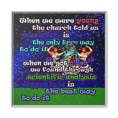 doggystyle - framed canvas art ('snoops' background)