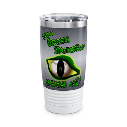 green monster - Ringneck Tumbler, 20oz (brushed nickel)