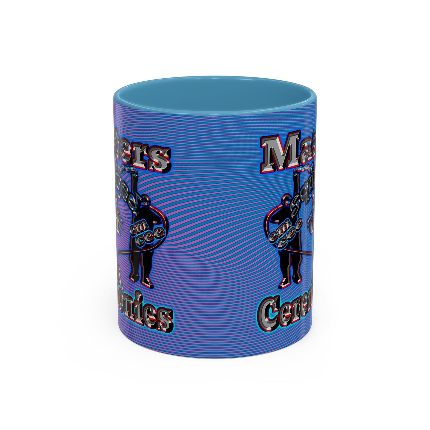 em cee squared - Accent Mug (light blue-purple wave)