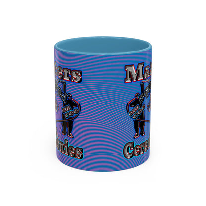 em cee squared - Accent Mug (light blue-purple wave)