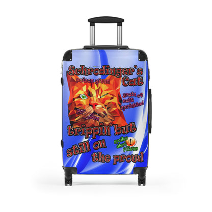 schrodinger's cat - Suitcase (blue-white wave)